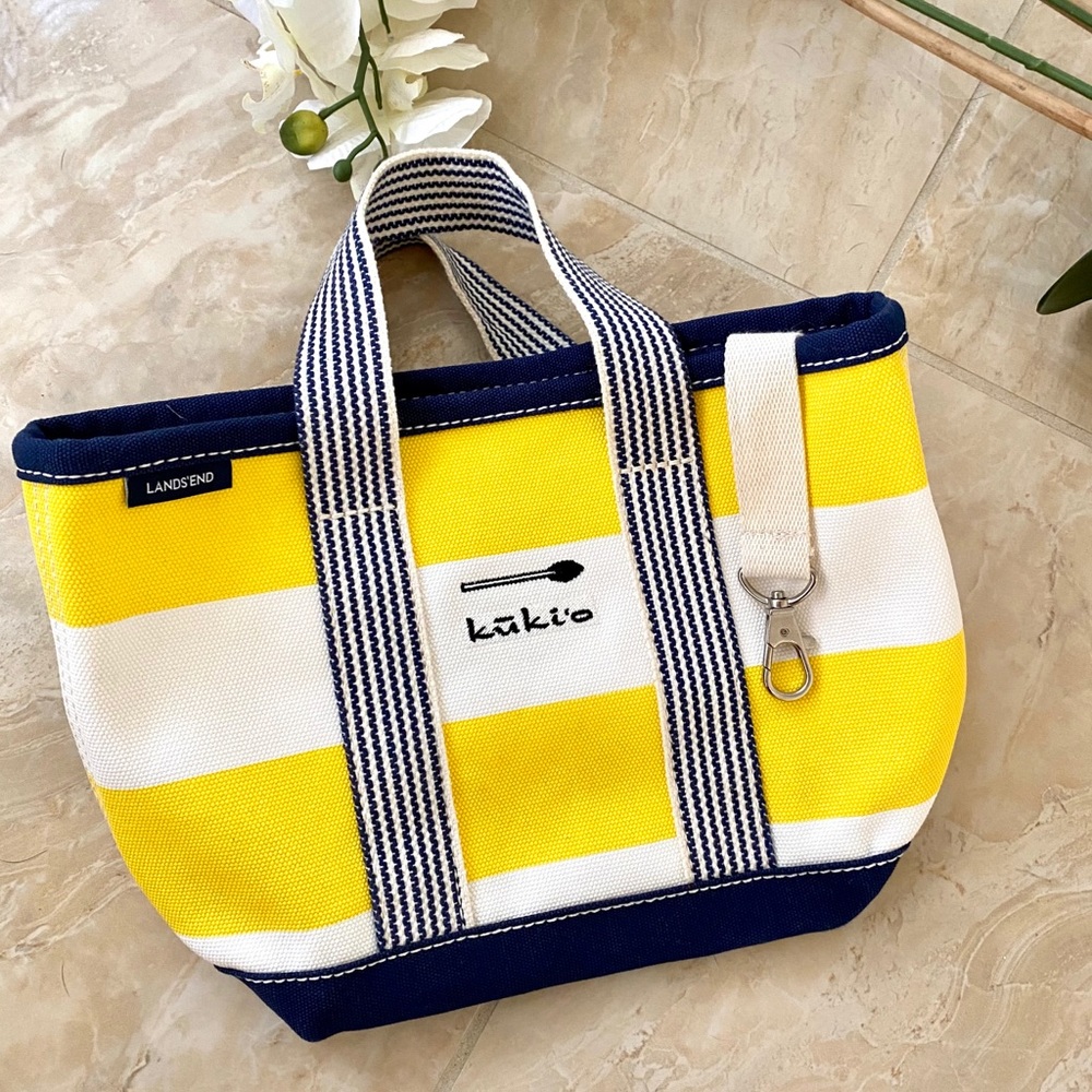 Lands’ End Kukio Logo Small Tote Canvas Bag